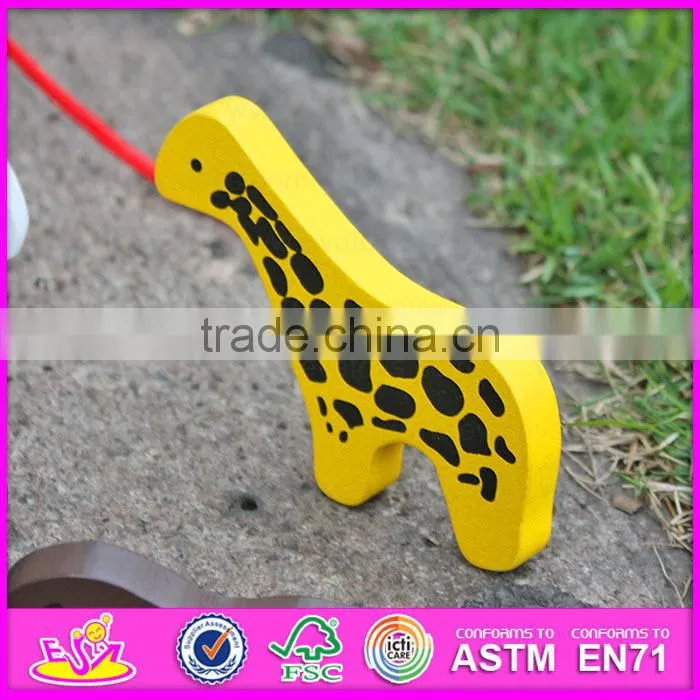 2015 New wooden push toy for kids,Lovely cute wooden toy pull for children,Best seller mini wooden car toy with puzzle WJ276157