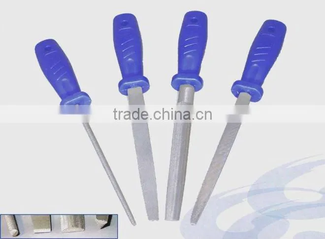 7 INCH SK-7 STEEL HAND FILE SET WITH PLASTIC HANDLE FOR WOODWORKING TOOLS