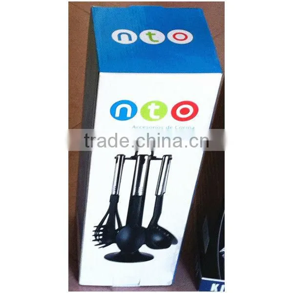 NY-1004 6 Pcs Nylon kitchen tool set with stand