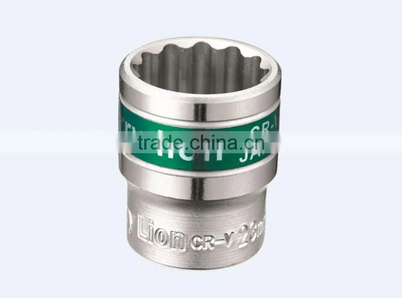 Berrylion 1/2" Socket 12 angle dual color CR-V Socket8mm-32mm Socket