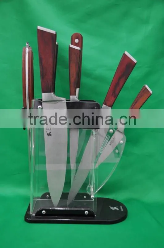 forge steel handle kitchen knife set