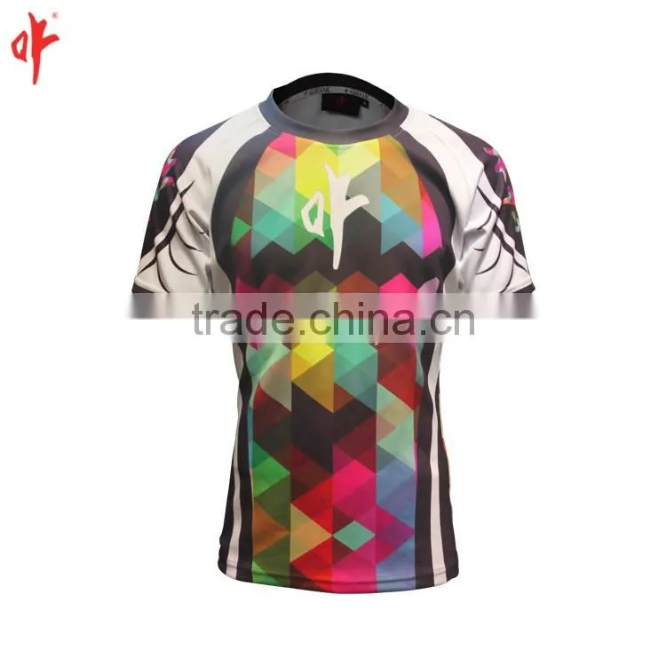 cheap price IRELAND rugby shirt/ custom sublimated blank rugby jersey made in china