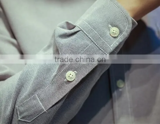 Button down collar mens oxford shirts slim fit casual dress shirts