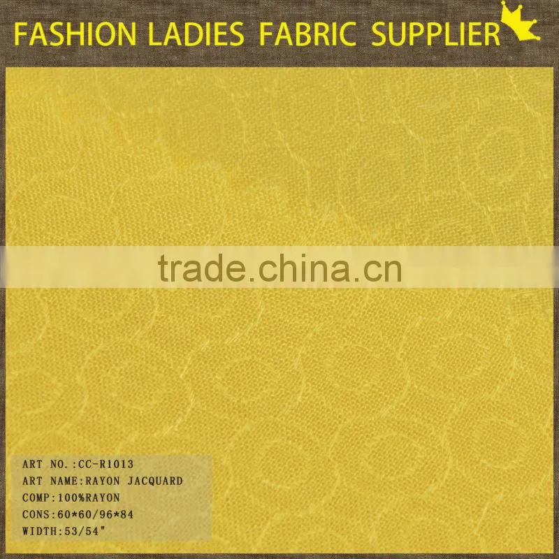 fashionable 100 pure rayon challie dobby fabric for suit and pants solid rayon fabric jacquard fabric price per meter