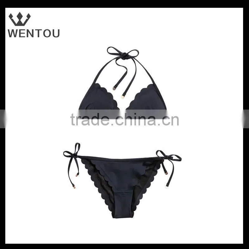 Wholesale women sexy Scalloped Bikini