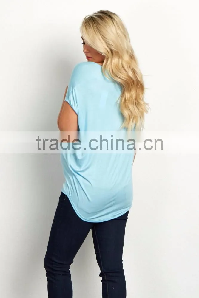 Wholesale graphic print short sleeve maternity wear fashion women maternity top