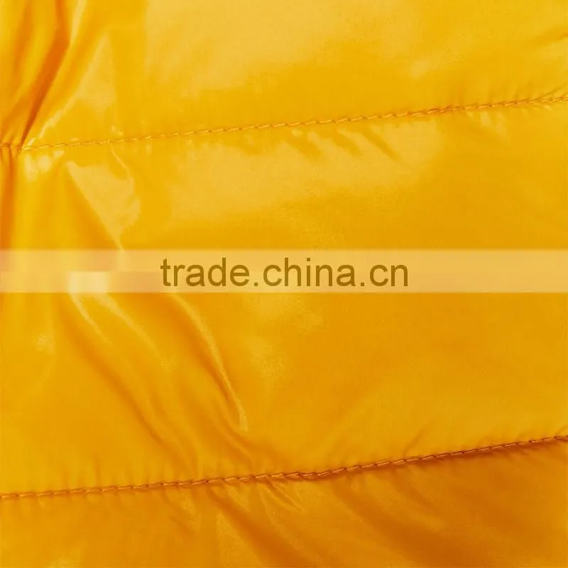 2017 OEM short fine jacket with hood winter bomber warm quilted jacket