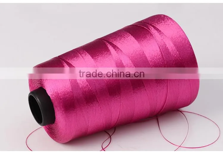 Color viscose rayon embroidery thread