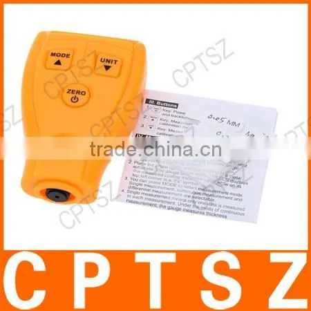 LCD Digital Coating Thickness Gauge Paint/Film Coating Measurement Range 0-1.8mm
