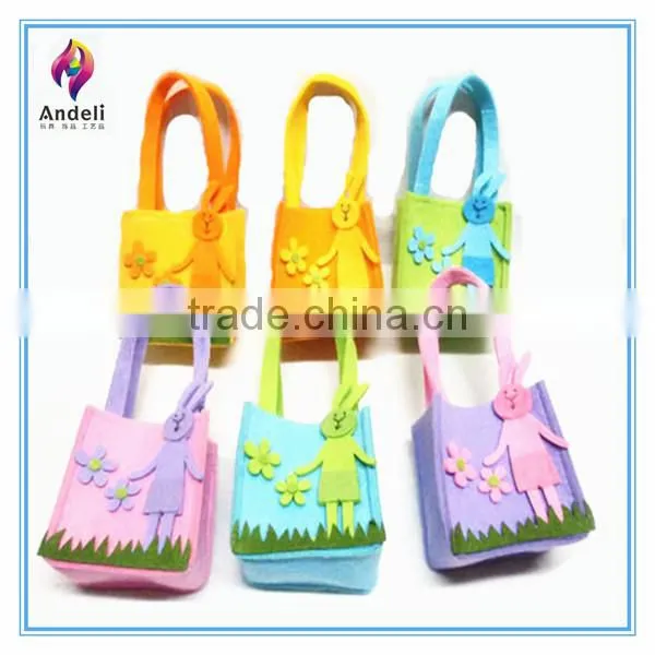 wholesale DIY Easter bunny handmade felt bag