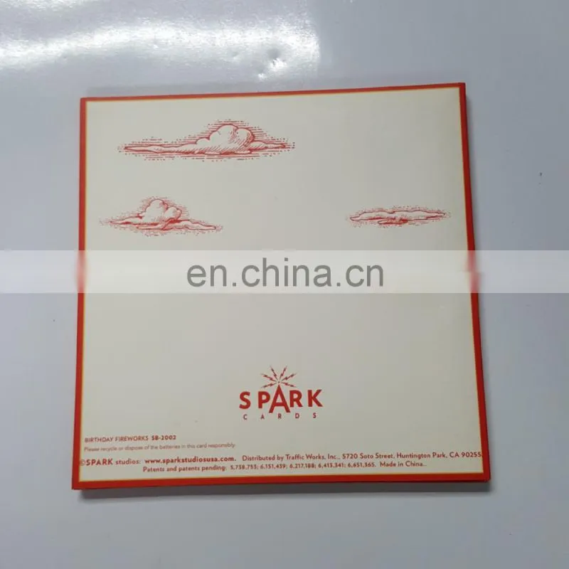 Wholesale custom handmade decorate paper happy birthday greeting card for gift