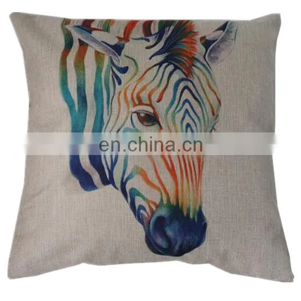 Promotional cheap home decorative cushion cover custom fashion 50x50 linen pillow cover