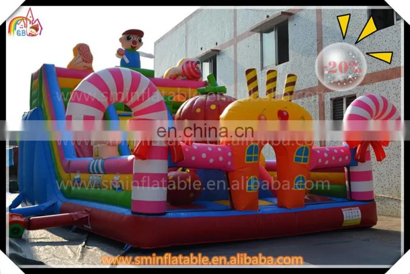 top selling inflatable combo funcity playground ,moonwalk bouncer castle for sale