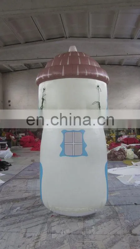 popular printed small inflatable house with led light for decoration