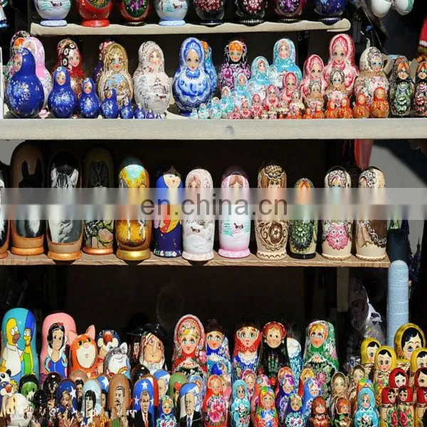 Wood High quality Handmade Matryoshka stacking Nesting doll