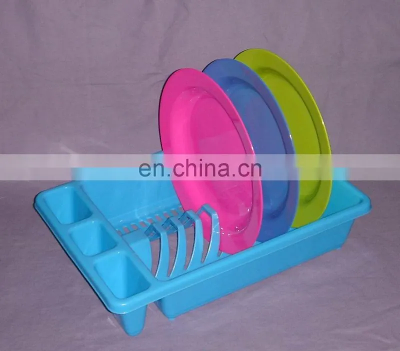 Small simple plastic plate rack