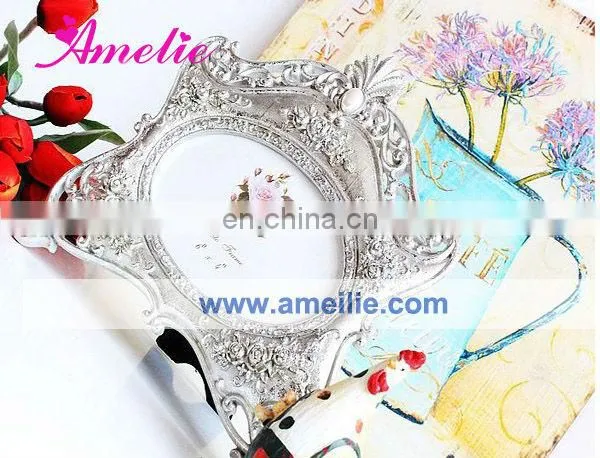 A0123 wholesale resin Classic European Style silver picture frame 6*4