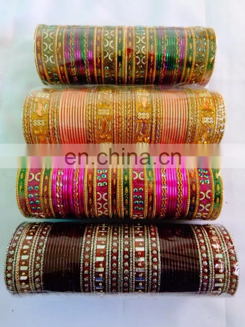 One gram gold plated bangle set - South india gold plated kada set - Wedding wear bangles - Wholesale traditional bangle