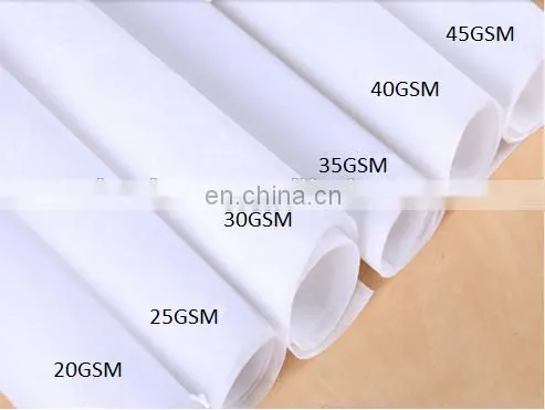 90c hot water solution non woven paper for guipure lace