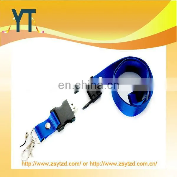 Silicone print lanyards in blue