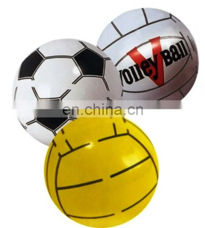 Plastic PVC Inflatable Beach Ball With Logo Printed For Advertision