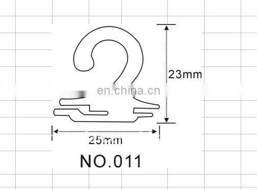 Plastic sock hook for socks display