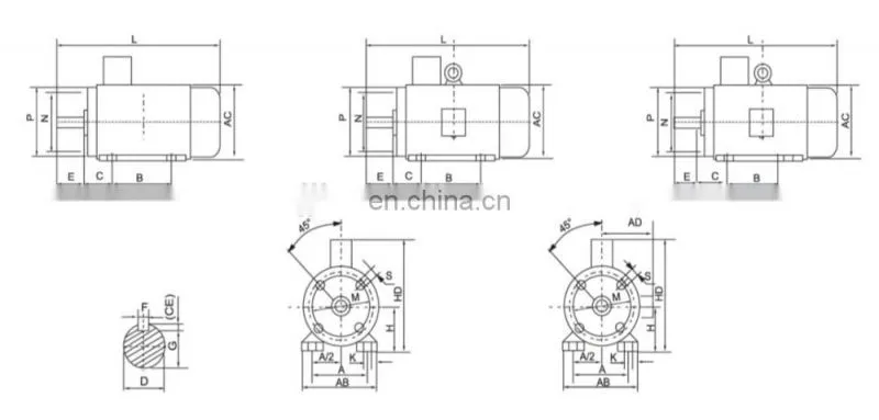 small ac induction motor