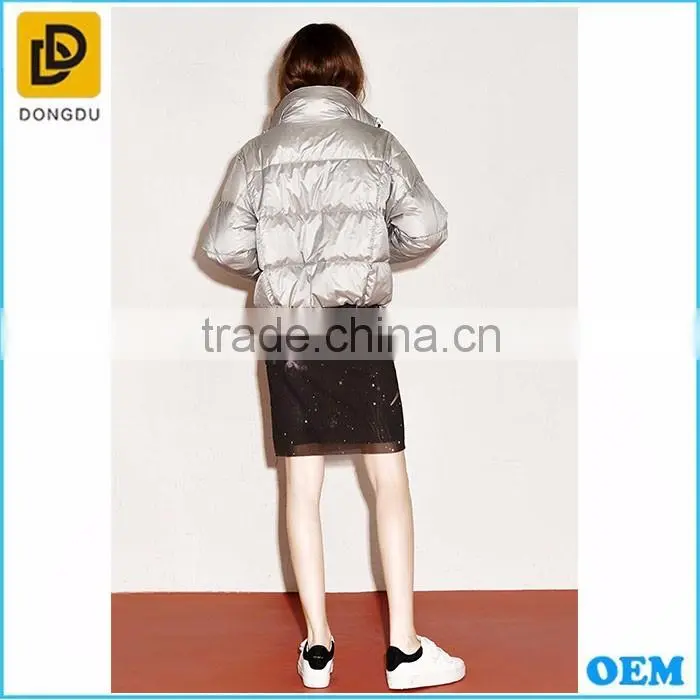 New design short duck down jacket for women wholesale