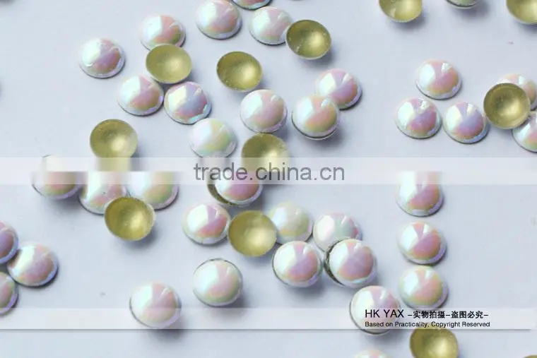 0826C Crystal AB half ball rhinestone, half ball crystal AB rhinestone, crystal AB rhinestone half ball