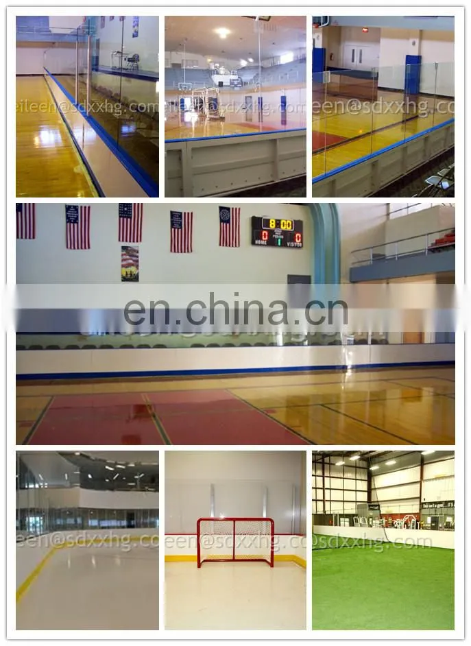 ice skating rink equipment,synthetic ice dasher board hockey