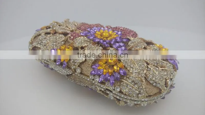 Diamond Metal Frame Luxury Evening Party Clutch Bag For Women