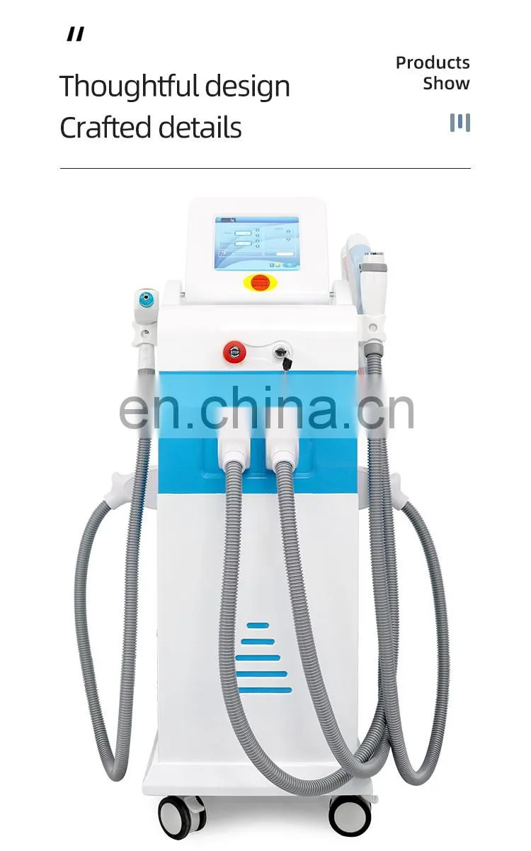 4 in 1 Multifunctional 360 magnetic hair removal nd yag ipl rf machine for beauty salon