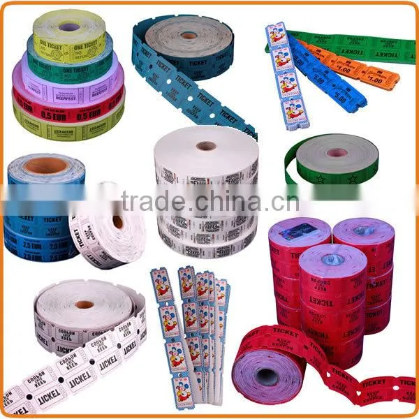 2014 hot sale restaurant series admisson ticket raffle ticket official sale ticket rolls meeting ticket
