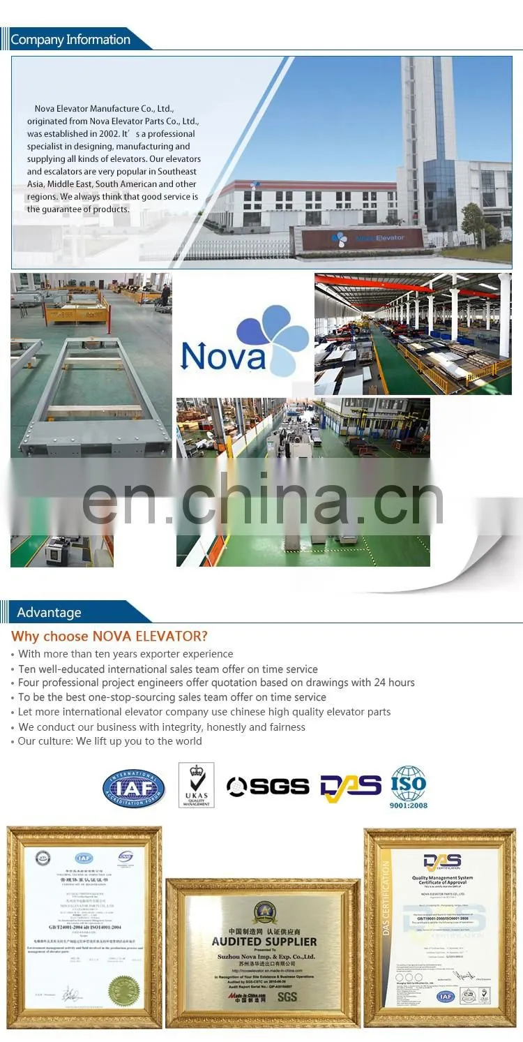 Load 630- 1000KG Elevator Lift Elevator Traction Machine