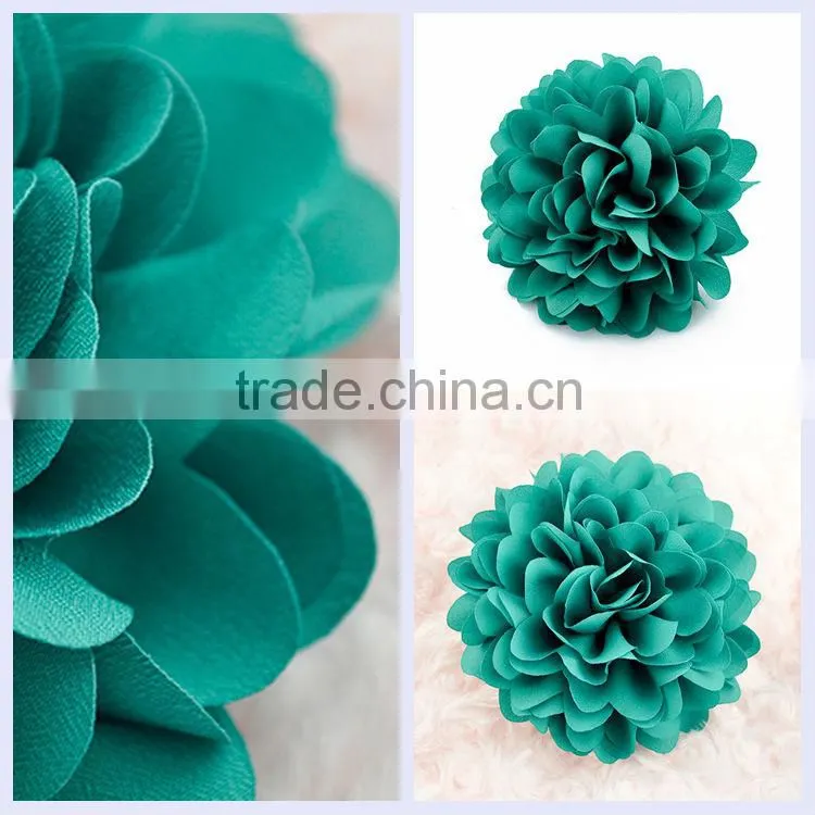 China cheap hair ornaments spring green big hair rose flower pin