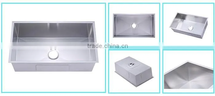 Big bowl rectangular kitchen sinks suppliers