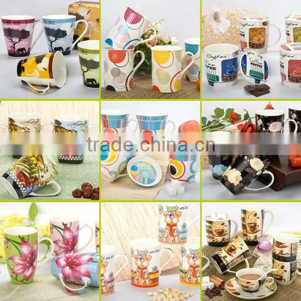 Popular white porcelain cup & saucer