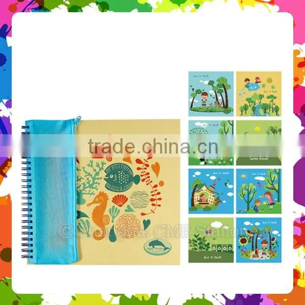 Eco kids items stationery set design your own coloring book