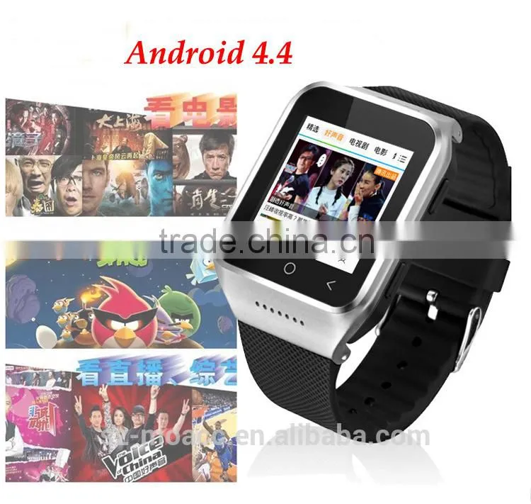 Super quality S8 3G Wifi GPS android 4.4 smart watch sim card