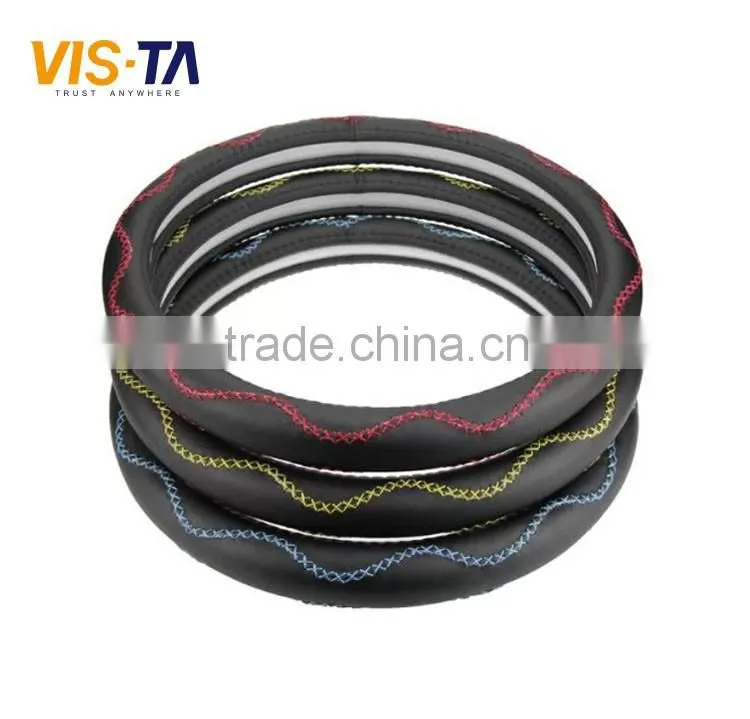 2016 new design genuine steering wheel cover leather