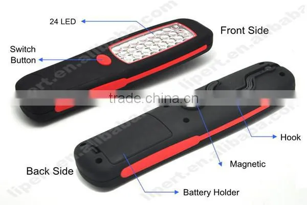 (130318) Portable ABS Material 24 Led SMD Work Lamp with Magnet