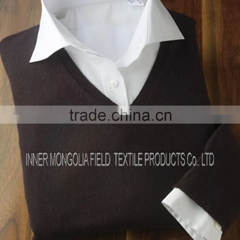 Vintage Boyfriend V-Neck Sweater in Cashmere