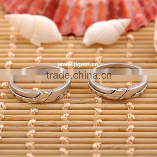 Lover's Engagement 925 Sterling Silver Rings Couple Silver Rings