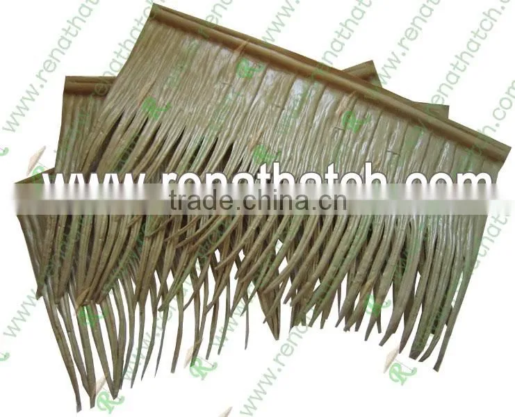 Synthetic roofing thatch