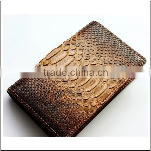 Fashion genuine python passport bag custom python passport case with your logo