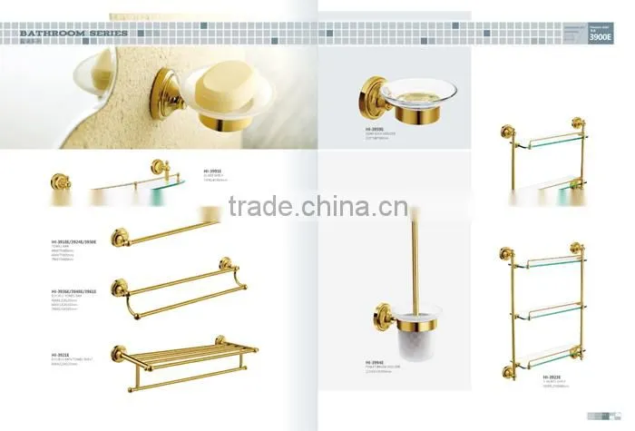 gold toilet brush holder