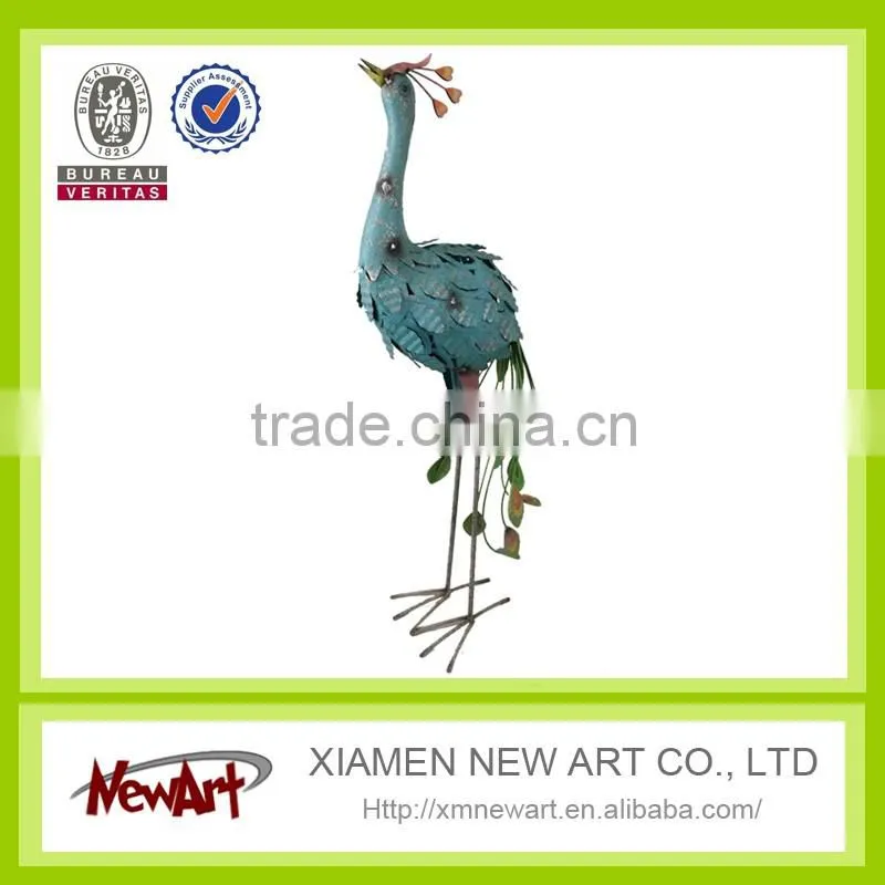 Hot selling color metal living room decor metal bird decoration crafts