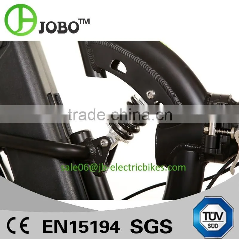 Full Suspension 20 Inch Folding Electric Bike 1:1 PAS System
