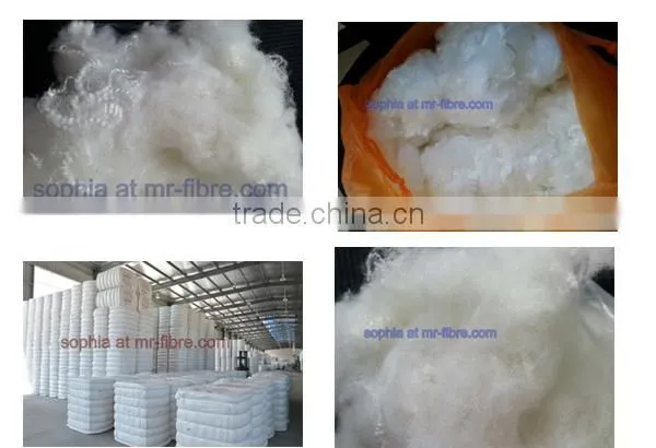 Virgin Polyester staple fibre fiber PSF 1.2D / 1.5D / 1.4D