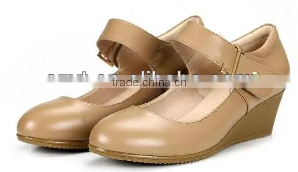 Fashion black ankle stripe girls school shoes